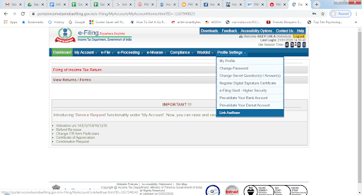 Link Aadhar
