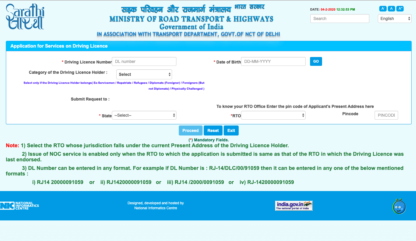 Renew Driving Licence