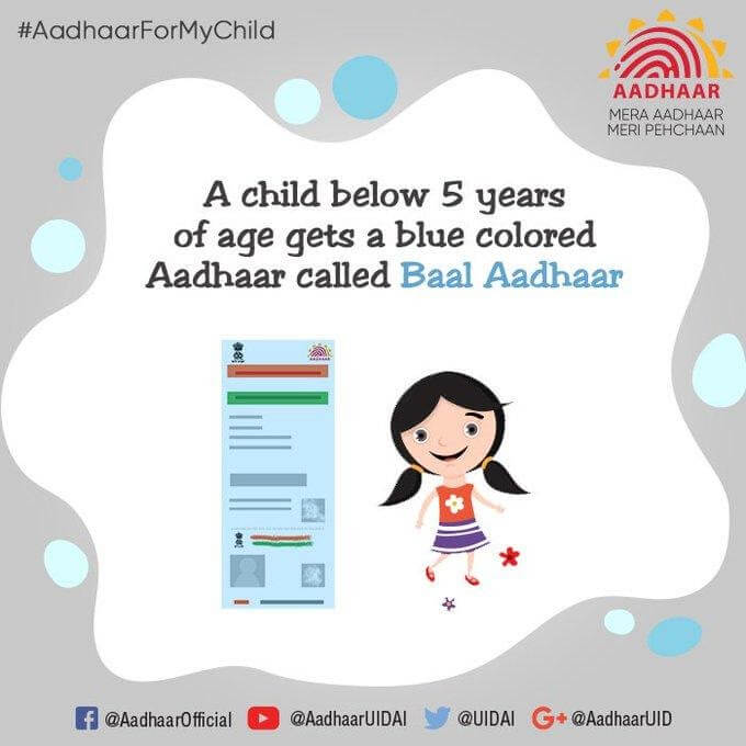 blue aadhaar card